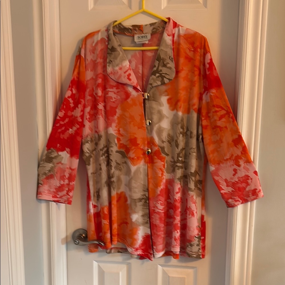 Soiree Women's Vibrant Floral Top-2XL
